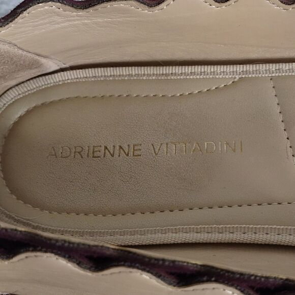 Adrienne Vittadini Wine Suede Leather Slipon Flats - Picture 3 of 7
